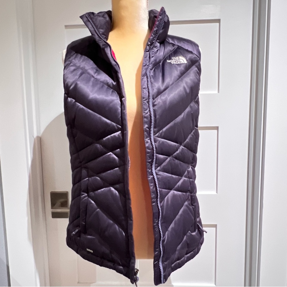 The North Face Purple Puffer Vest - Medium